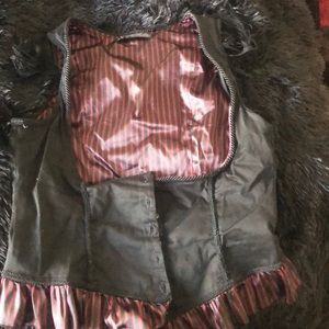 Lip Service bustier vest! Black and burgundy!